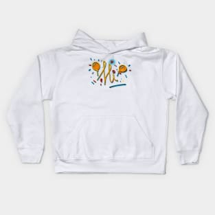 Hi Sunny Doodle fun design Kids Hoodie